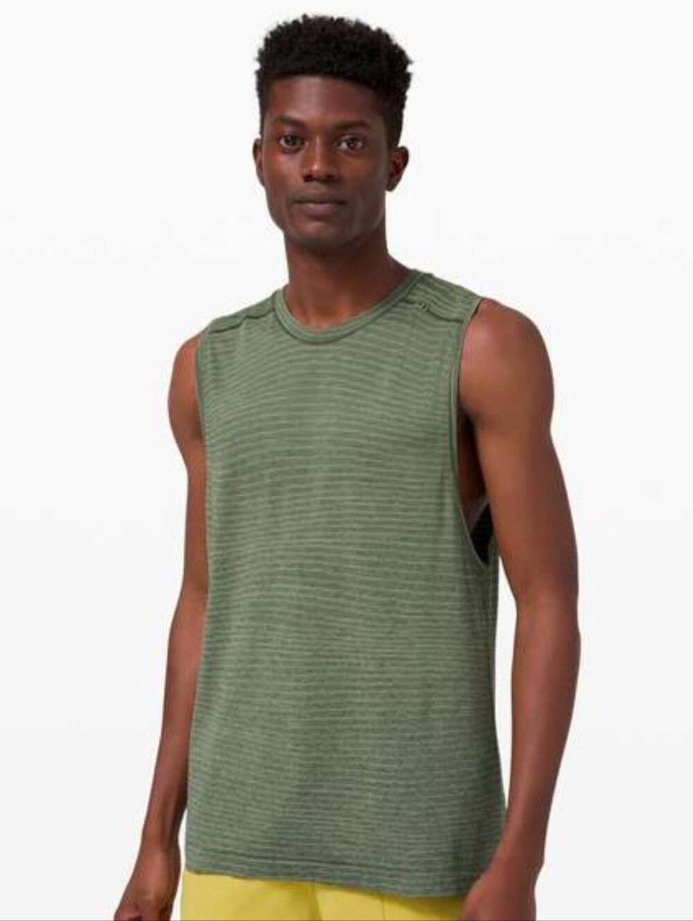 Lululemon Men's Metal Vent Tech Sleeveless Tank Olive Green Size XL Workout